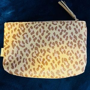 IPSY Cheetah Leopard Print Make Up Bag